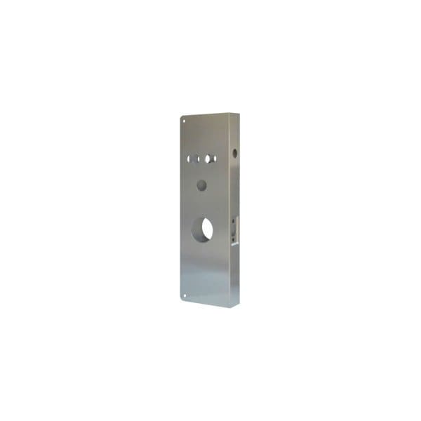 Don-Jo Mfg Schlage CO Series Cylindrical Door Wrap 2-3/4in Backset, 1-3/4in Door, 630/US32D Stainless Steel 26CO-S-CW - main