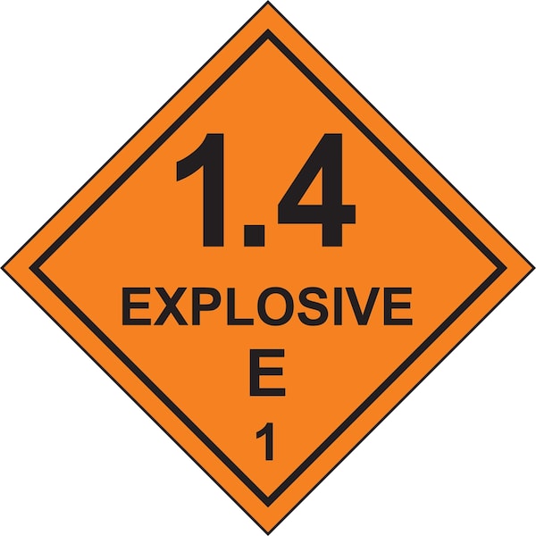 Accuform DOT SHIPPING LABELS HAZARD CLASS 1 MSL130EV2 - main