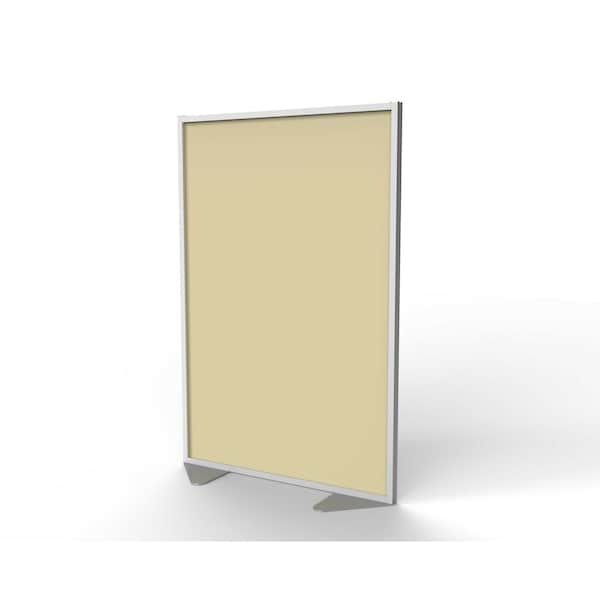 Ghent Floor Partition, Aluminum Frame with Caramel Vinyl Panel, 72''H x 48''W MP7248-8A - main