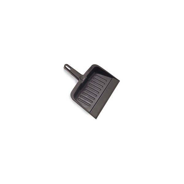 Rubbermaid Heavy Duty Plastic Dust Pan Charcoal 12.25 in 1 / ea FG200500CHAR-EA - main