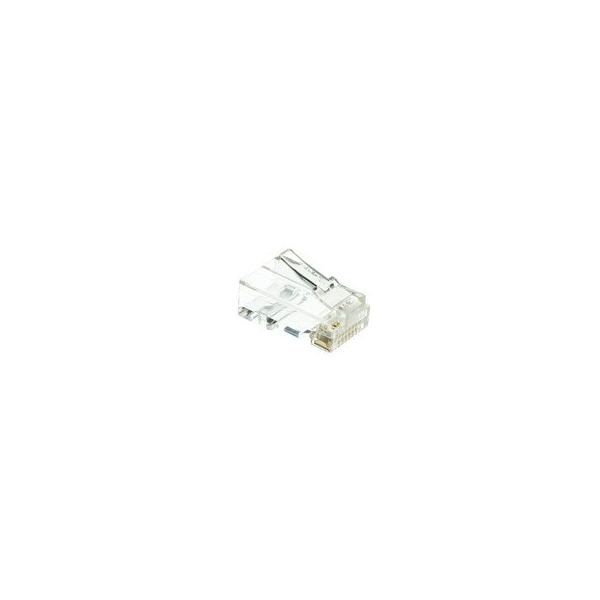 Cable Wholesale Cat6 Crimp Connectors for Solid Cable w/ staggered guides, POE Compliant, 100 pieces 31X8-080HD - main