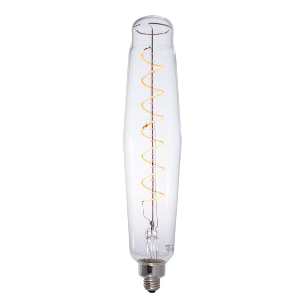 Bulbrite 40W Equivalent Amber Light ET25 Dimmable LED Grand Filament Tubular Shaped Nostalgic Light Bulb 776301 - main