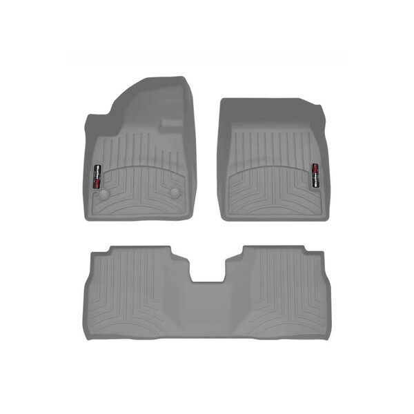 Weathertech Grey Front and Rear Floorliners, 2024 - 2025 Chevrolet Equinox EV 461894-1-2 - main