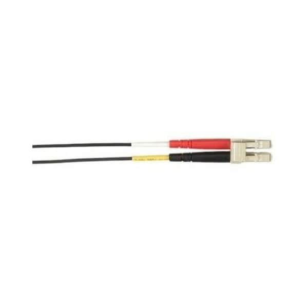 Black Box OS2 9/125 SINGLEMODE FIBER OPTIC PATCH CABLE - LSZH, LC TO LC, BLACK, 3-M 9.8-F FOLZHSM-003M-LCLC-BK - main