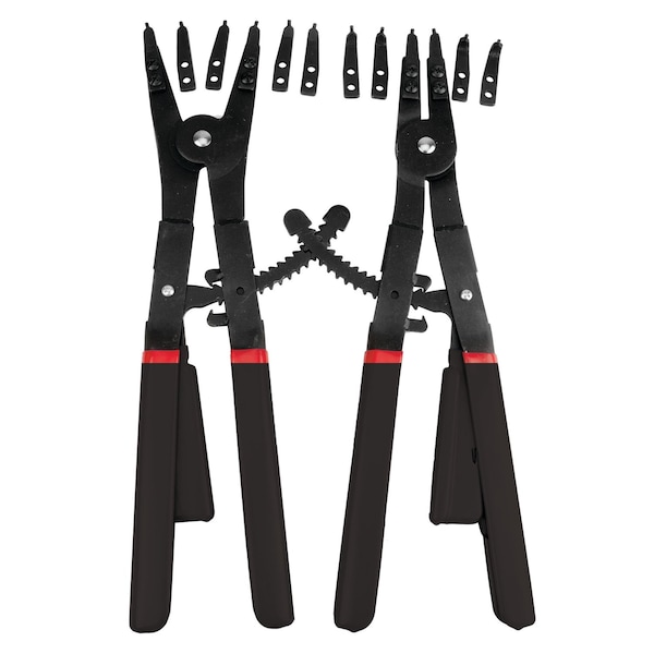 Performance Tool 16 in. Snap Ring Plier Set, Internal External Pliers, Heavy Duty, 2pc W88015 - main
