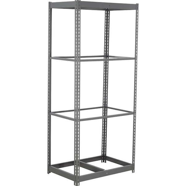Global Industrial 4 Shelf, Commercial Duty Boltless Shelving, Starter, 48"W x 18"D x 84"H, No Deck B3165542 - main
