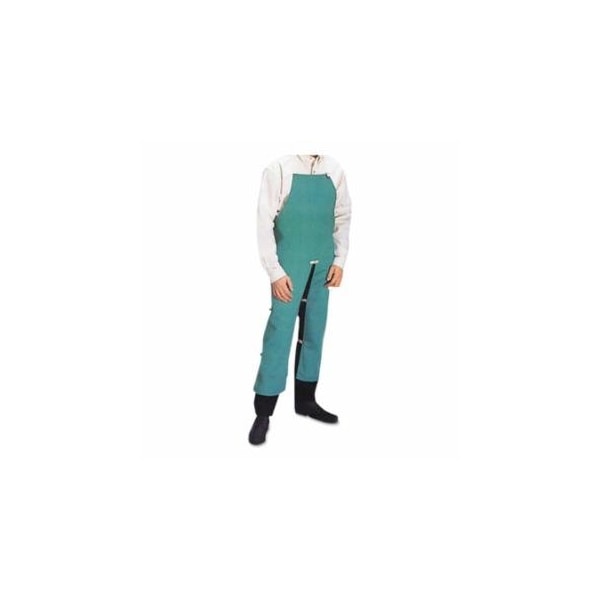 Best Welds Cotton Sateen Split Leg Bib Apron, 24 in x 42 in, Visual Green 902-CA-302-S - main