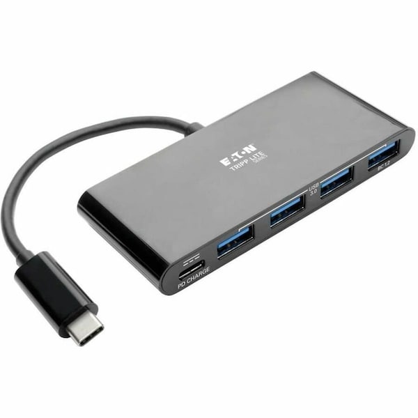 Tripp Lite 4-PORT USB 3.1 GEN 1 PORTABLE HUB, USB-C TO X4 USB-A, WITH USB-C CHARGING PORT U460-004-4AB-C - main