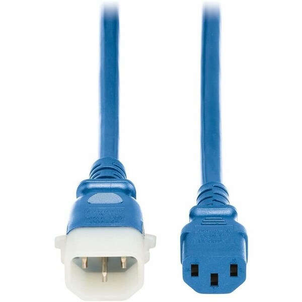 Eaton Tripp Lite series PDU Power Cords C13 to P-Lock C14 Heavy-Duty 15A 250V 14 AWG 2ft Blue, 6PK P005-E02-ABL-6 - main