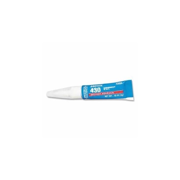 Loctite 430, Super Bonder Instant Adhesive, 3 g, Tube, Clear, 10PK 442-233973 - main
