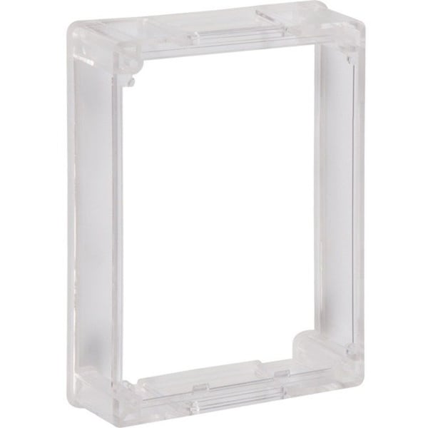 Safety Technology International Pull Station Guard Spacer, Polycarbonate, 4 in W x 6 in H x 1 1/2 in D, Clear STI-1331 - main