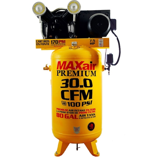 Maxair 30 CFM 80 Gallon Premium Air Compressor C7380V1-CS2-MAP - main