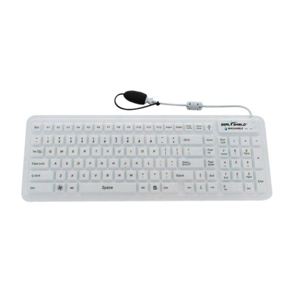 Sealshield SEAL GLOW WATERPROOF SILICONE KEYBOARD- BACKLIT W/MAGNETIC BACKIN SW106G2M - main