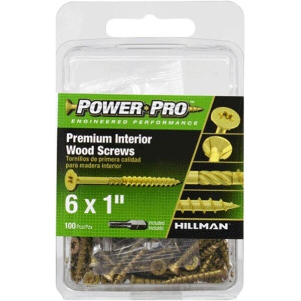 Hillman Power Pro No. 8 x 1.63 in. Star Flat Head Bronze Ceramic Stainless Steel Trim Screws, 800PK 5000522 - main