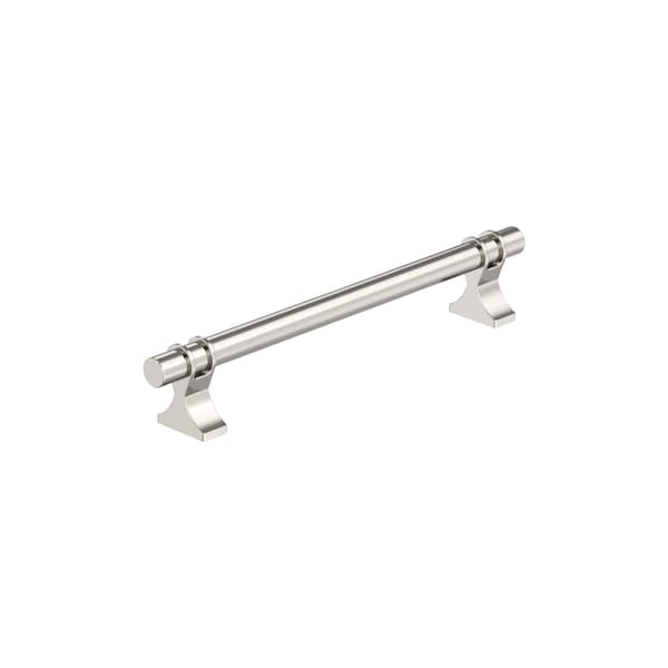 Amerock Davenport 6-5/16 inch 160mm Center-to-Center Polished Nickel Cabinet Pull BP36607PN - main