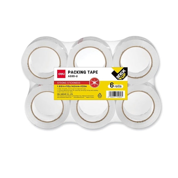 Deli Packing Tape 110yd x 1.88in, 3in Core, Clear, 36PK EA330-U - main
