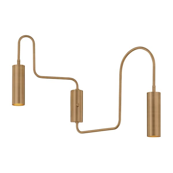 Troy Lighting Lark 2 Light Wall Sconce, Patina Brass, 21 In x 20.25 In B3220-PBR - main