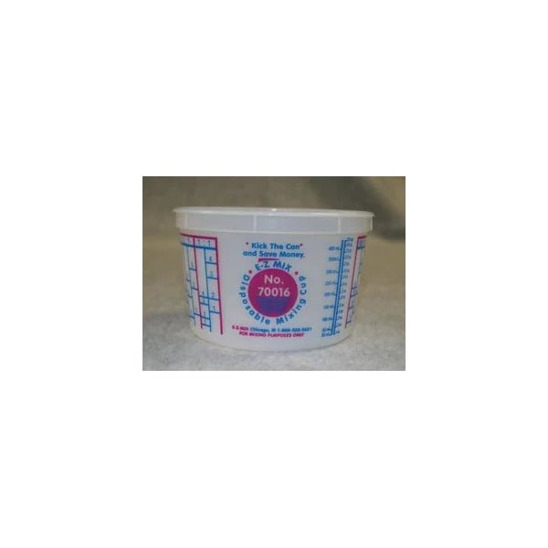 E-Z Mix EMX-70016L 1-Pint Plastic Mixing Cup Lids; Box Of 100 EMX-70016L - main