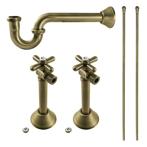 Kingston Brass Plumbing Supply Kit Combo, Antique Brass KPK803 - main