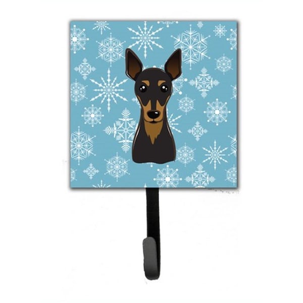 Carolines Treasures Snowflake Min Pin Leash and Key Holder BB1674SH4 - main