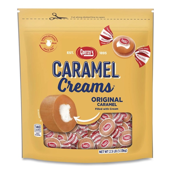 Goetzes Caramel Creams Candy, 40 oz Resealable Bag GOC40821 - main