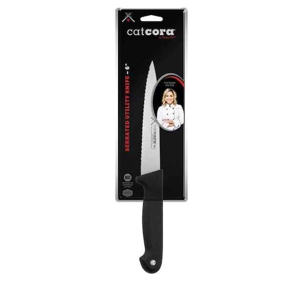 Cutlery-Pro NSF 4in Utility Knife, Serrated Soft Grip 38052 - main