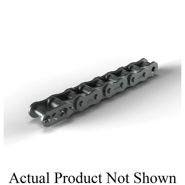 Hkk Chain Cottered Standard Roller chain, 10 ft OAL, 1 P, 5/8 Dia x 5/8 in W Roller, Alloy Steel RC080C1A - main