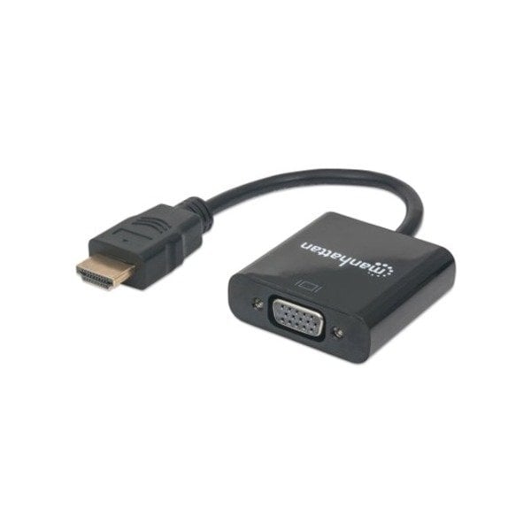 Manhattan HDMI MALE TO VGA FEMALE, BLACK 151467 - main