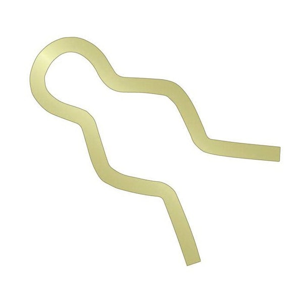 Huyett Hair Pin, Zinc Yellow Spring Steel, 0.063 in Wire Dia x 1.000 in Length BPXY-402 - main