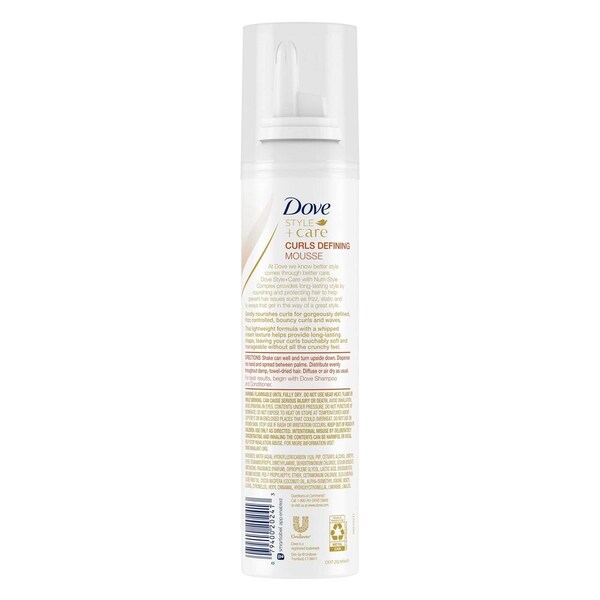 Dove Style Plus Care Curls Defining Mousse, 7 Ounce, 12PK 68793088 - main