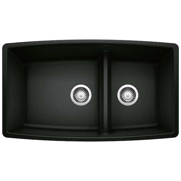 Blanco Performa Medium 1-3/4 Low Divide, Coal Black 442939 - main
