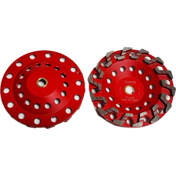 Vantage Product Triagle Segmented Cup Wheel, Concrete Cutting, 5'', Medium ZSEG714A318 - main