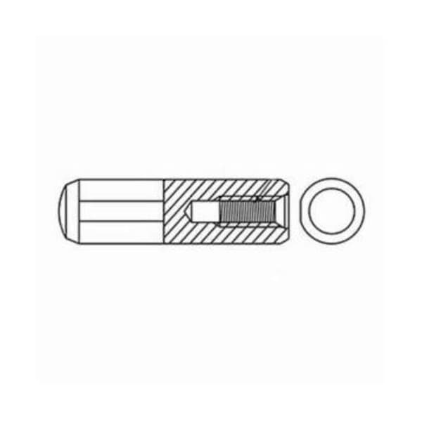 Huyett Flat Vent Pullout Dowel Pin, Alloy Steel, 13 mm Dia x 40 mm Length x M6 x 1 mm Thread DOWPFM-130-040 - main