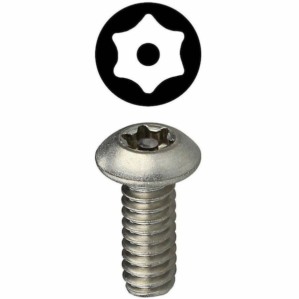 Dottie #8-32 x 3/4 in Tamper-Resistant Torx Button Machine Screw, 18-8 Stainless Steel, 100 PK T83234TB - main