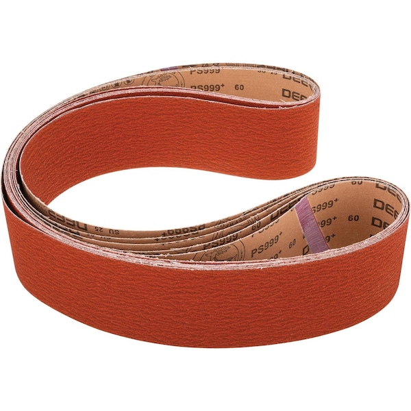 Grizzly 4" x 79" Ceramic Sanding Belt 60 grit, 5PK T31816 - main