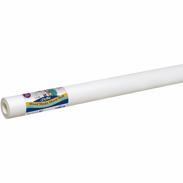 Ucreate Mixed Media Paper Roll, White PAC4845 - main
