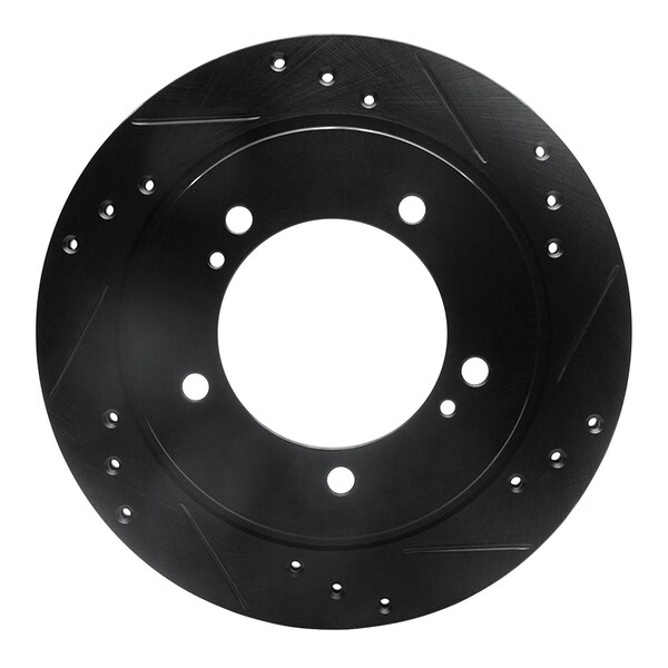 Dynamic Friction Co DFC Brake Rotor - Drilled and Slotted - Black 633-47060R - main