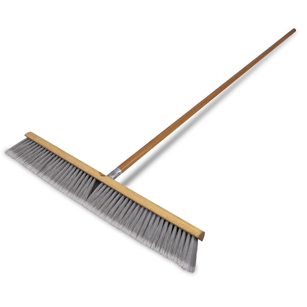 Marshalltown 24 in Smooth Surface Floor Broom, Includes 60 in Threaded Handle 6416 - main