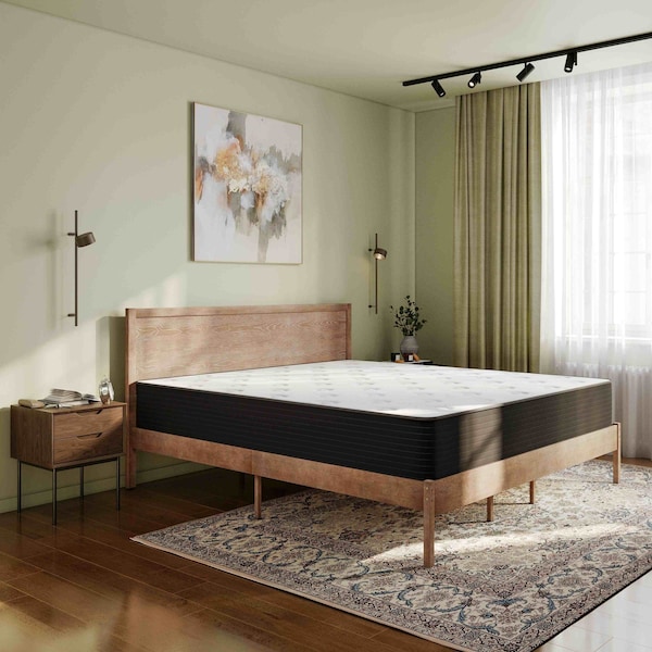 Flash Furniture Dream Cooling Gel 12 Inch Foam and Pocket Spring Hybrid Mattress, King Mattress in a Box BS-E230P-R-K-12-C-BK-GG - main