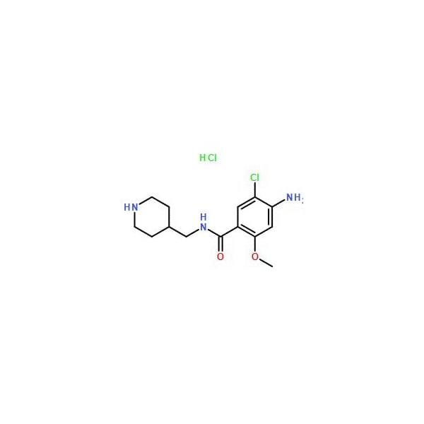 Ak Scientific 4-Amino-5-chloro-2-methoxy-N-(piperidin-4-ylmethyl)benzamide hydrochloride (1g), CAS 654084-41-0 0022AC-1g - main