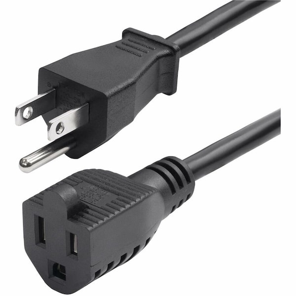 Startech.Com 10ft 3m Power Extension Cord, NEMA 5-15P to NEMA 5-15R AC Power Cable, 10A 125V, 18AWG, 231A-8A00-POWER-CORD - main