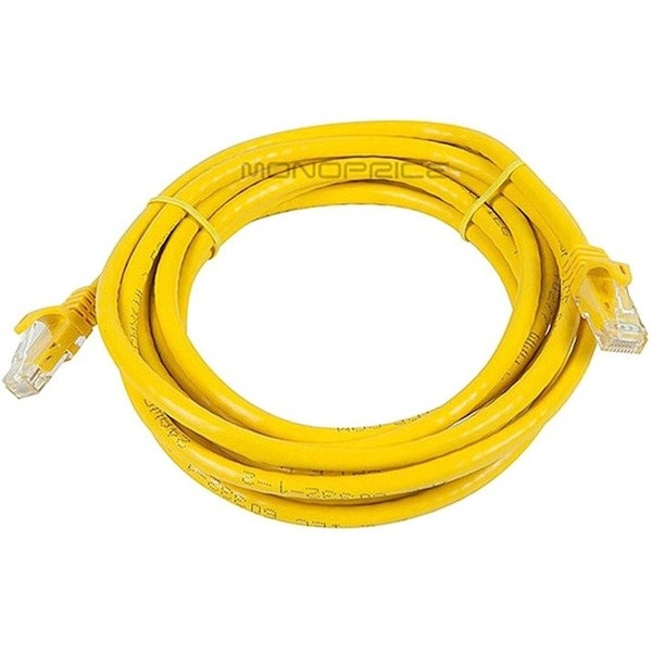 Monoprice Patch Cord, Cat 6, Flexboot, Yellow, 10 ft. 9871 - main