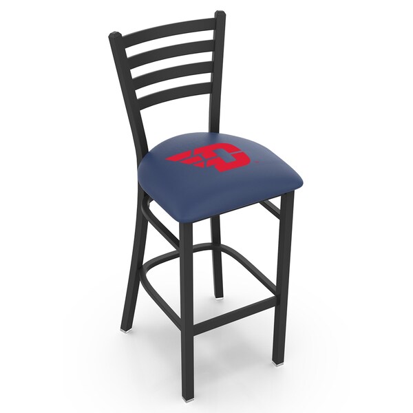 Holland Bar Stool Co 25" Blk Wrinkle University of Dayton Station Counter Stool, Ladder Back L00425DytnUn - main