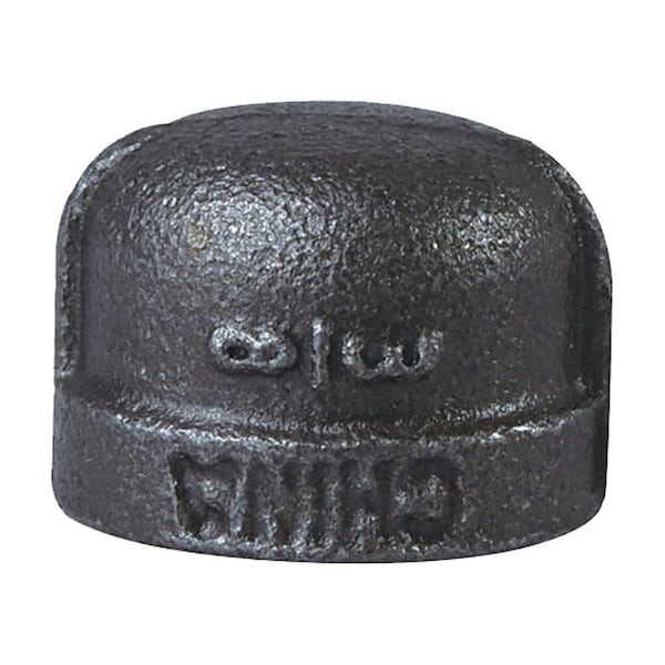 Prosource Pipe Cap, 3/8 in, FIP, Malleable Iron, 40 Schedule, 300 psi Pressure B300 10 - main