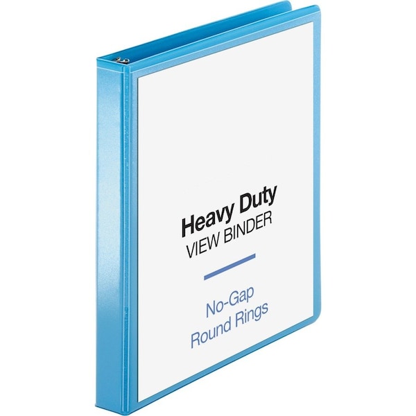 Business Source Ring Binder, Light Blue, Clear Sleeve BSN19602 - main
