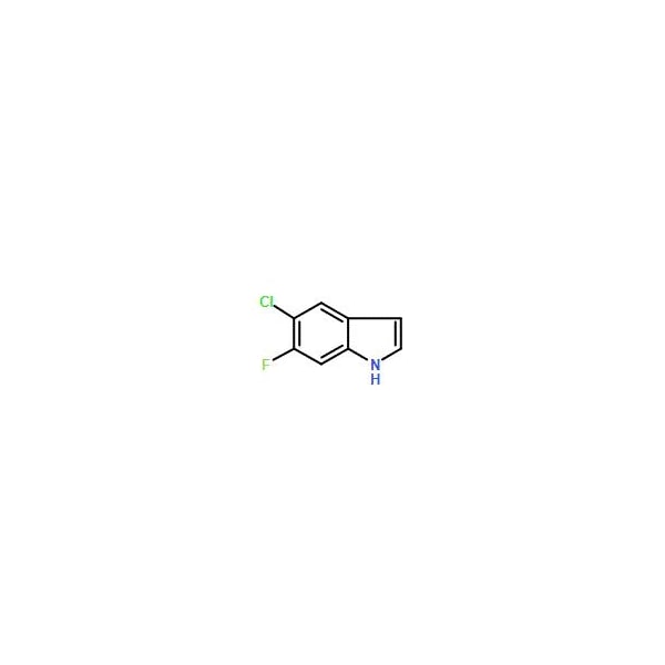 Ak Scientific 5-Chloro-6-fluoro-1H-indole (5g), CAS 169674-57-1 Z4272-5g - main