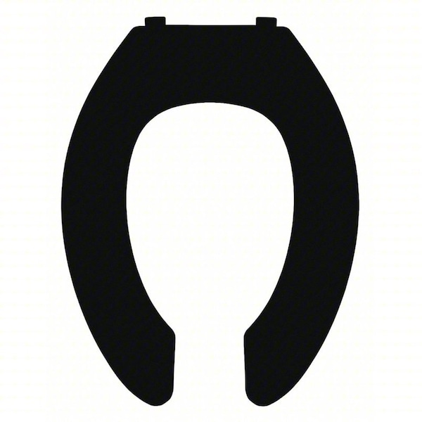 Centoco Toilet Seat Without Cover, Self-Sustaining Check Hinge, Elongated, Black 500STSCCSS-407 - main