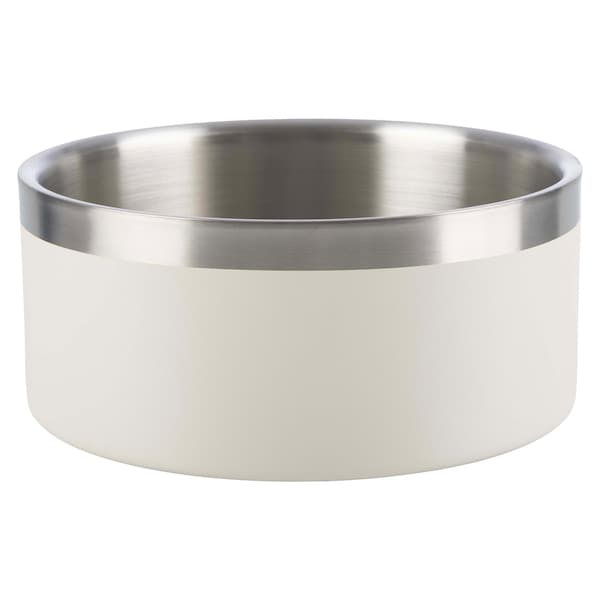 Petmaker Set of 2 Stainless Steel Dog Bowls 64oz Double Wall Insulated Non Slip Metal for Medium-Large Pets PET6426 - main