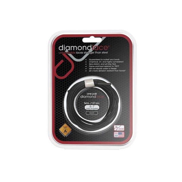 Diamond Performance Diamondlace 54-In. Black Fire Resistant DL054BLK.DIA - main