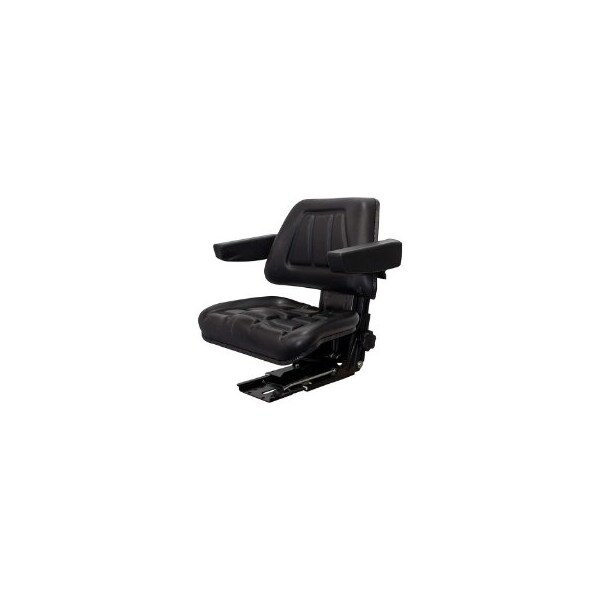 Uni Pro 256 Utility Mechanical Suspension Seat, Black Vinyl 7691 - main